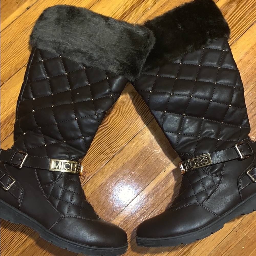 Brown Michael Kors boots
